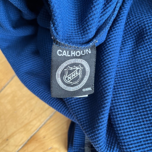 NHL Montreal Canadiens Blue Henley Shirt Size XL - Picture 6 of 7